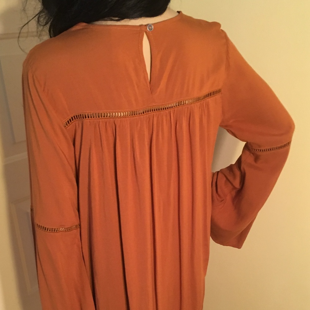 Rust w/flowers Xhilaration Sz Small dress - Picture 5 of 5